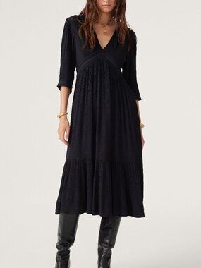 BA&SH SATURNE midi dress